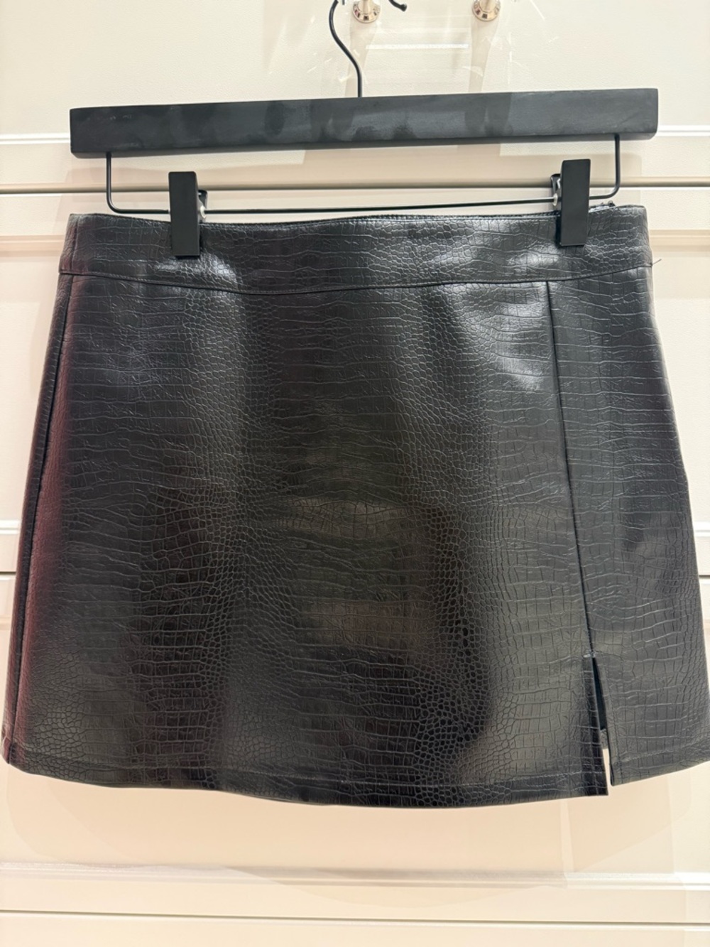 Vegan leather skirt